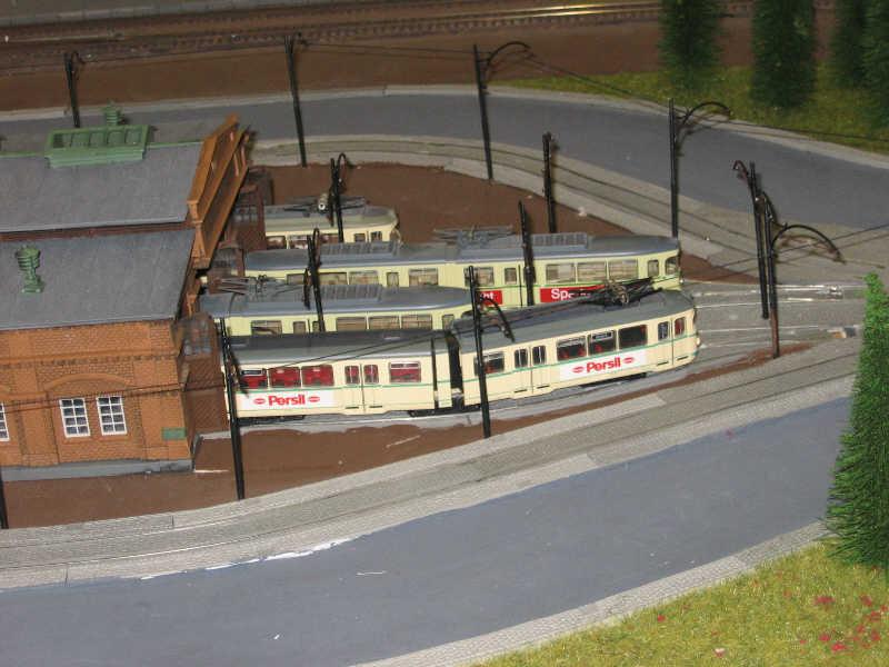 Aprovechando el bucle de retorno se han inventado una cochera de tranvías